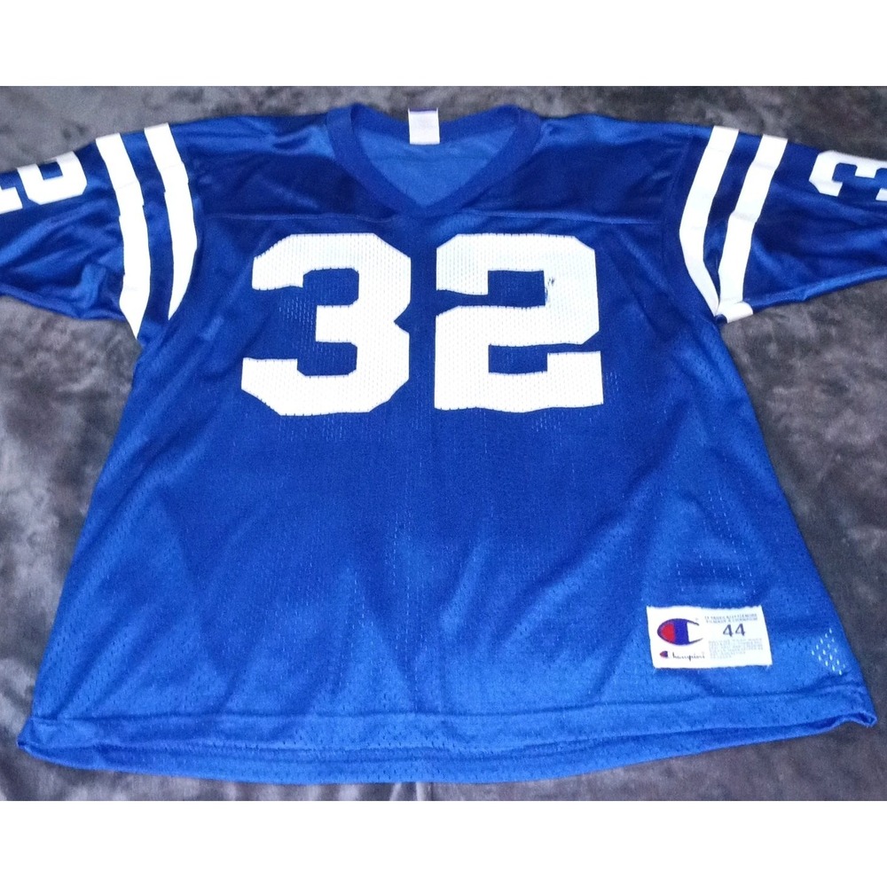 Vintage Edgerrin James Indianapolis Colts Champion Jersey 32 Mens 44 Blue L